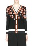 Main View - Click To Enlarge - HELEN LEE - Floral wool-cashmere blend knit cardigan