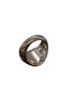 Detail View - Click To Enlarge - CASTRO SMITH - Swan 9K Gold Rhodium Plated Signet Ring — US 7