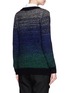 Back View - Click To Enlarge - HELEN LEE - Ombré intarsia knit cardigan