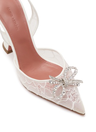 Detail View - Click To Enlarge - AMINA MUADDI - Rosie 95 Lace Slingback Pumps