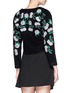 Back View - Click To Enlarge - HELEN LEE - Sequin floral embellished wool felt sweater