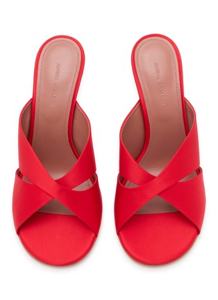 Detail View - Click To Enlarge - AMINA MUADDI - Salma 95 Satin Slipper Sandals