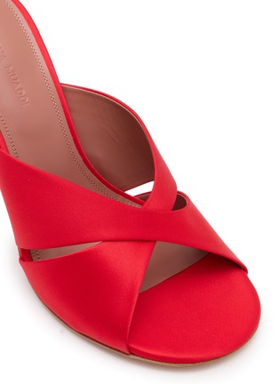 Detail View - Click To Enlarge - AMINA MUADDI - Salma 95 Satin Slipper Sandals