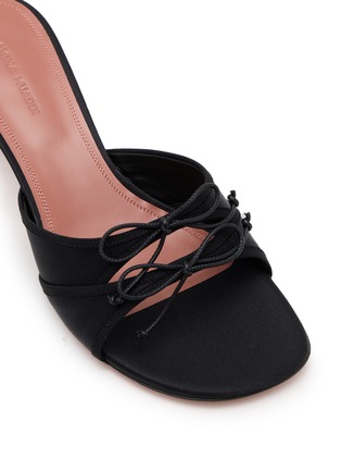 Detail View - Click To Enlarge - AMINA MUADDI - Eleonora 45 Satin Slipper Sandals