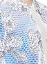 Detail View - Click To Enlarge - HELEN LEE - Silk-wool trim floral mesh jacket