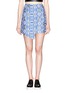 Main View - Click To Enlarge - HELEN LEE - 'Mythic' cotton-wool blend jacquard asymmetric skirt