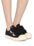 Figure View - Click To Enlarge - RICK OWENS  - Beatle Bozo Tractor Leather Women's Sneakers
