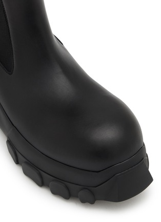 Detail View - Click To Enlarge - RICK OWENS  - Beatle Bozo Tractor Leather Boots