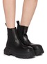 Figure View - Click To Enlarge - RICK OWENS  - Beatle Bozo Tractor Leather Boots