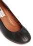 Detail View - Click To Enlarge - LANVIN - Grainy leather ballerina pumps