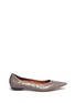 Main View - Click To Enlarge - LANVIN - Trapezoid heel leather flats