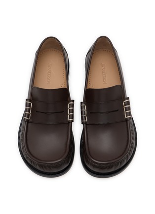 Detail View - Click To Enlarge - JW ANDERSON - Moccasin Leather Loafers