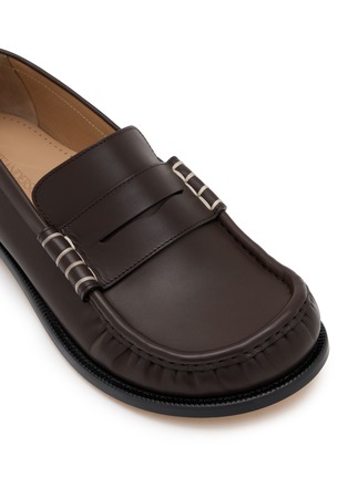 Detail View - Click To Enlarge - JW ANDERSON - Moccasin Leather Loafers