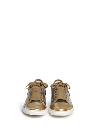 Figure View - Click To Enlarge - LANVIN - Lizard embossed leather sneakers