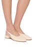 Figure View - Click To Enlarge - AEYDE - Dua 25 Leather Slingback Flats