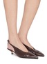 Figure View - Click To Enlarge - AEYDE - Camila Leather Slingback Pumps