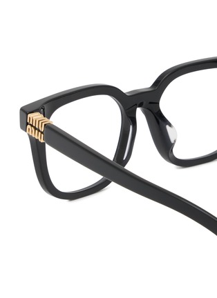 Detail View - Click To Enlarge - MIU MIU - Acetate Square Optical Glasses