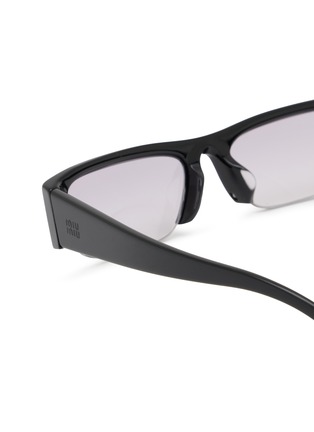 Detail View - Click To Enlarge - MIU MIU - Acetate Rectangle Sunglasses