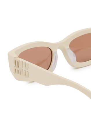 Detail View - Click To Enlarge - MIU MIU - Acetate Rectangle Sunglasses