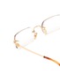 Detail View - Click To Enlarge - MIU MIU - Metal Rectangular Optical Glasses
