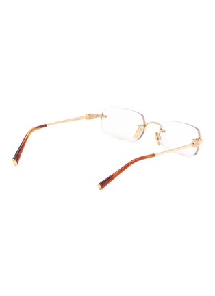 Figure View - Click To Enlarge - MIU MIU - Metal Rectangular Optical Glasses