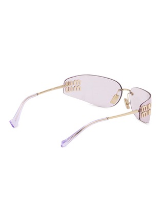 Figure View - Click To Enlarge - MIU MIU - Metal Rectangle Sunglasses
