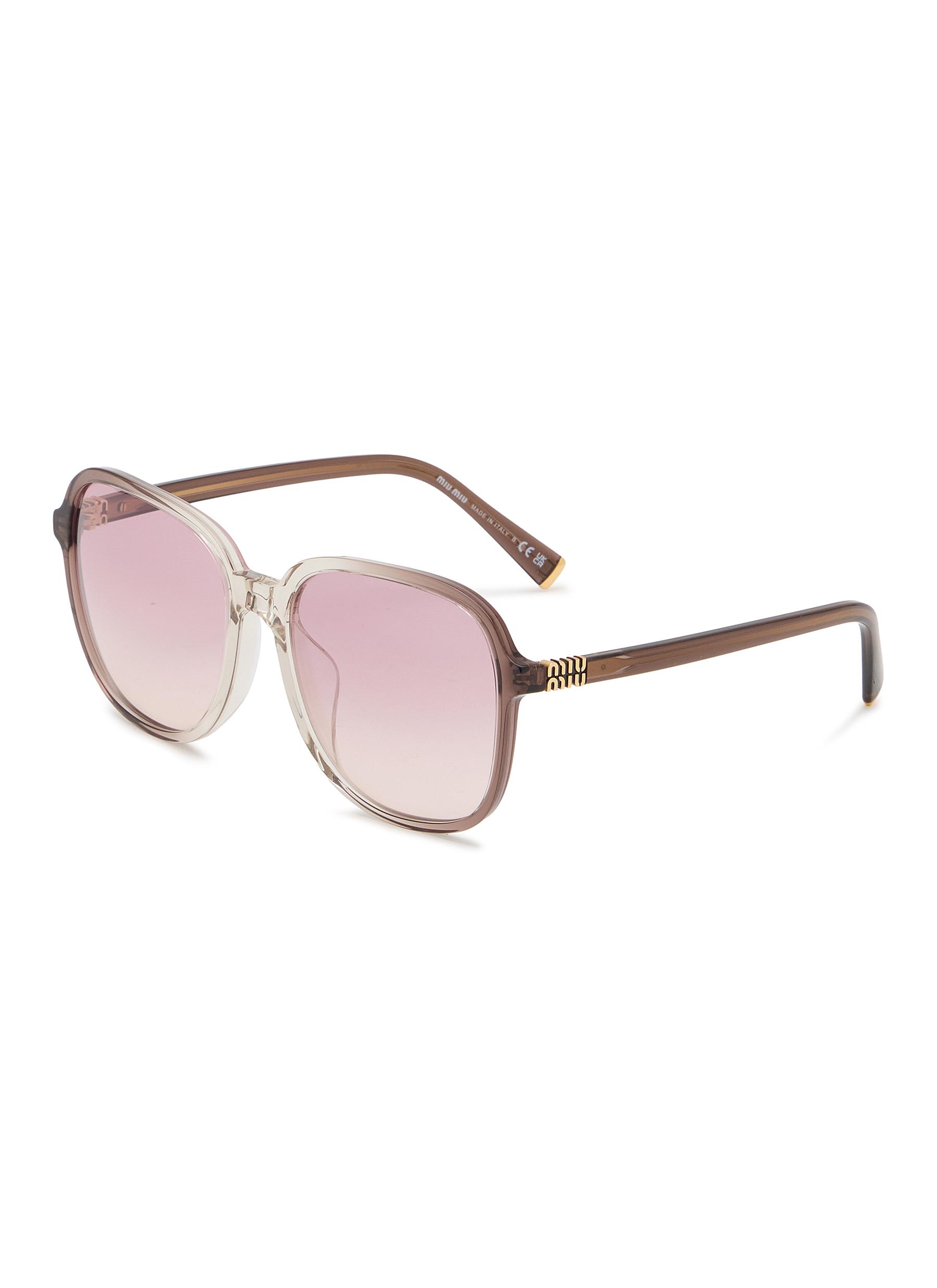 MIU MIU | Acetate Square Sunglasses | Women | Lane Crawford
