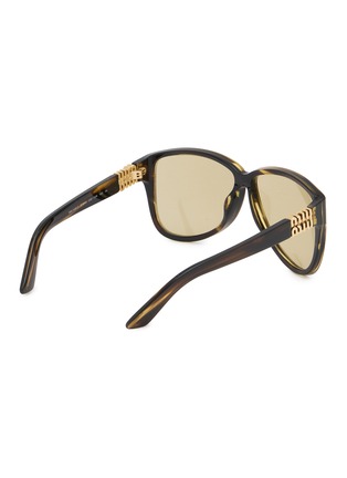 Figure View - Click To Enlarge - MIU MIU - Acetate Aviator Sunglasses