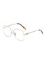 MIU MIU Metal Square Optical Glasses — Size 53