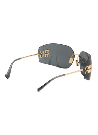 Figure View - Click To Enlarge - MIU MIU - Metal Rectangle Sunglasses