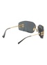 Figure View - Click To Enlarge - MIU MIU - Metal Rectangle Sunglasses