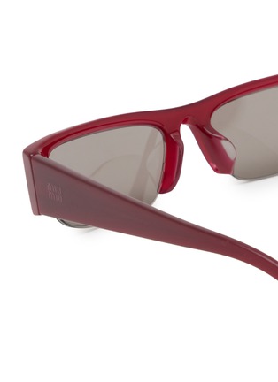 Detail View - Click To Enlarge - MIU MIU - Acetate Square Sunglasses