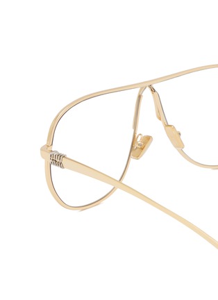 Detail View - Click To Enlarge - MIU MIU - Metal Aviator Sunglasses