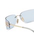Detail View - Click To Enlarge - MIU MIU - Metal Rectangle Sunglasses