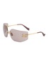 MIU MIU Metal Rectangle Sunglasses