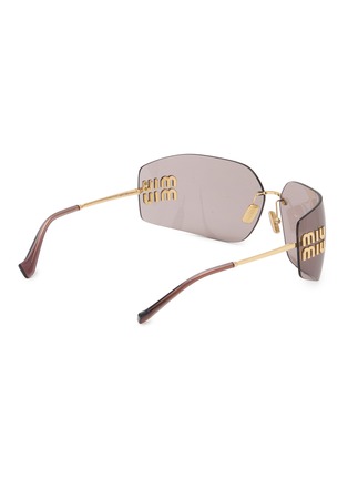 Figure View - Click To Enlarge - MIU MIU - Metal Rectangle Sunglasses