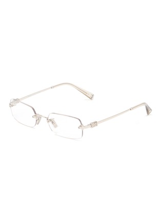 Main View - Click To Enlarge - MIU MIU - Metal Rectangle Optical Glasses