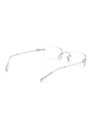Figure View - Click To Enlarge - MIU MIU - Metal Rectangle Optical Glasses