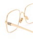 Detail View - Click To Enlarge - MIU MIU - Metal Square Opical Glasses