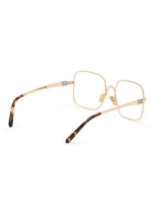 Figure View - Click To Enlarge - MIU MIU - Metal Square Opical Glasses