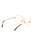 Figure View - Click To Enlarge - MIU MIU - Metal Square Opical Glasses