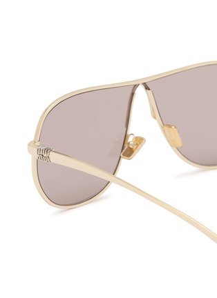 Detail View - Click To Enlarge - MIU MIU - Metal Aviator Sunglasses