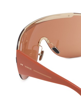 Detail View - Click To Enlarge - MONCLER - Metal Acetate Pilot Sunglasses