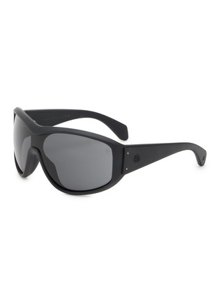 Main View - Click To Enlarge - MONCLER - Injected Frame Mask Sunglasses