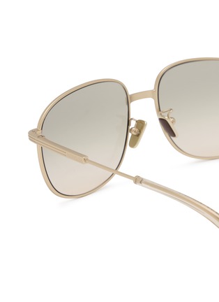 Detail View - Click To Enlarge - MONCLER - Metal Pilot Sunglasses