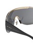 Detail View - Click To Enlarge - MONCLER - Metal Shield Visor Sunglasses — Size 43