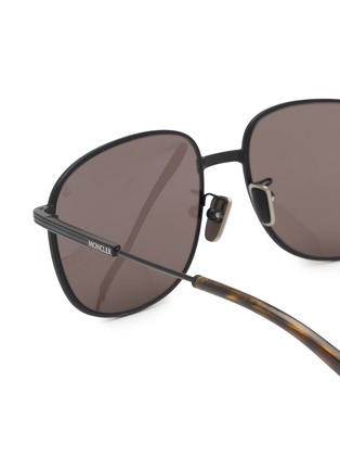Detail View - Click To Enlarge - MONCLER - Metal Pilot Sunglasses