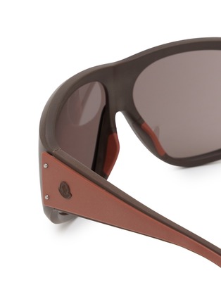 Detail View - Click To Enlarge - MONCLER - Injected Frame Mask Sunglasses
