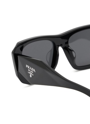 Detail View - Click To Enlarge - PRADA - Acetate Pillow Sunglasses