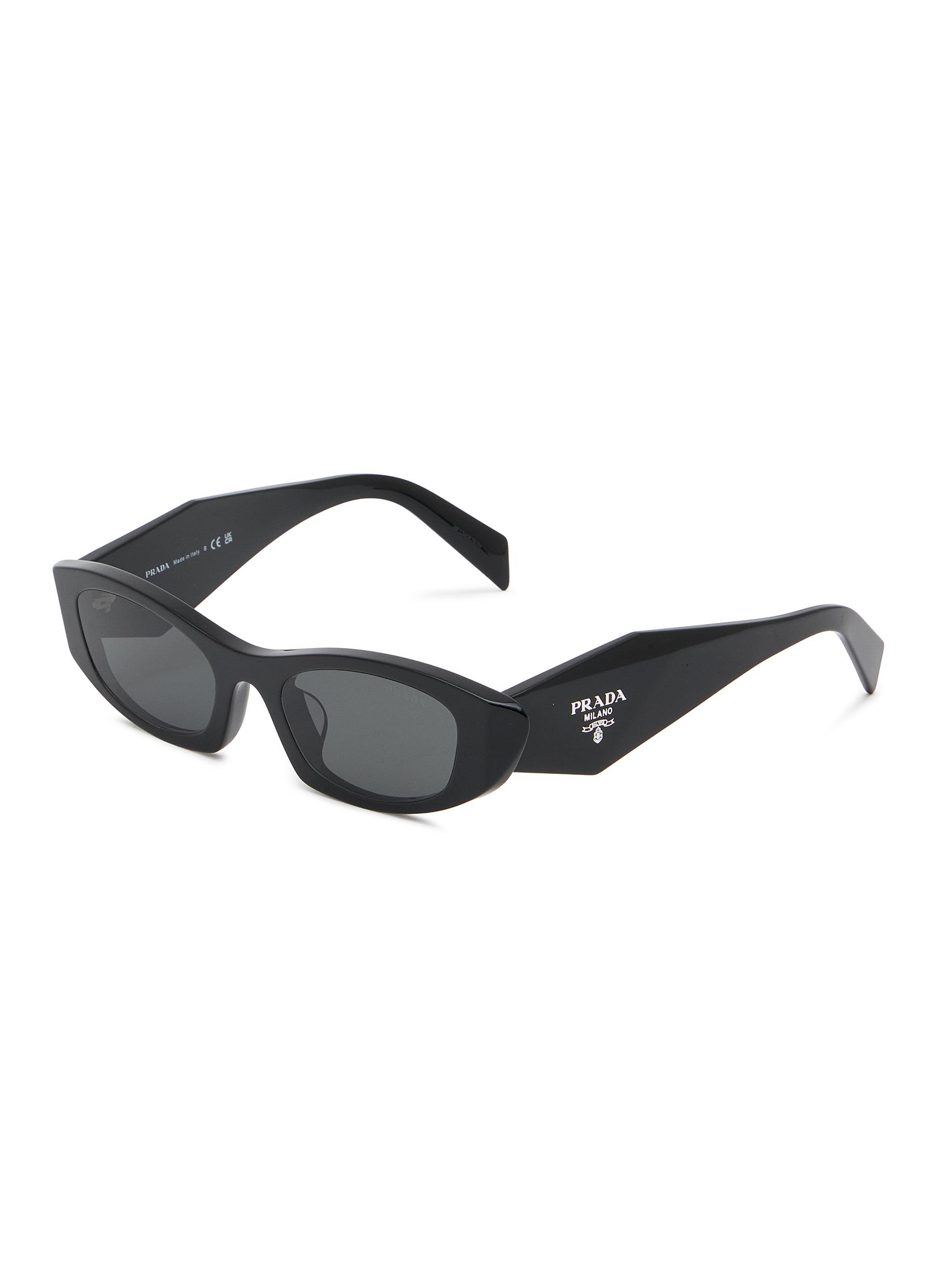 PRADA | Acetate Oval Sunglasses — Size 52 | Women | Lane Crawford